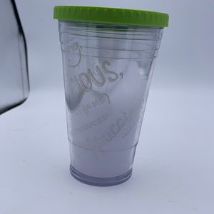 Starbucks Frappuccino Frosted Insulated cup green lid